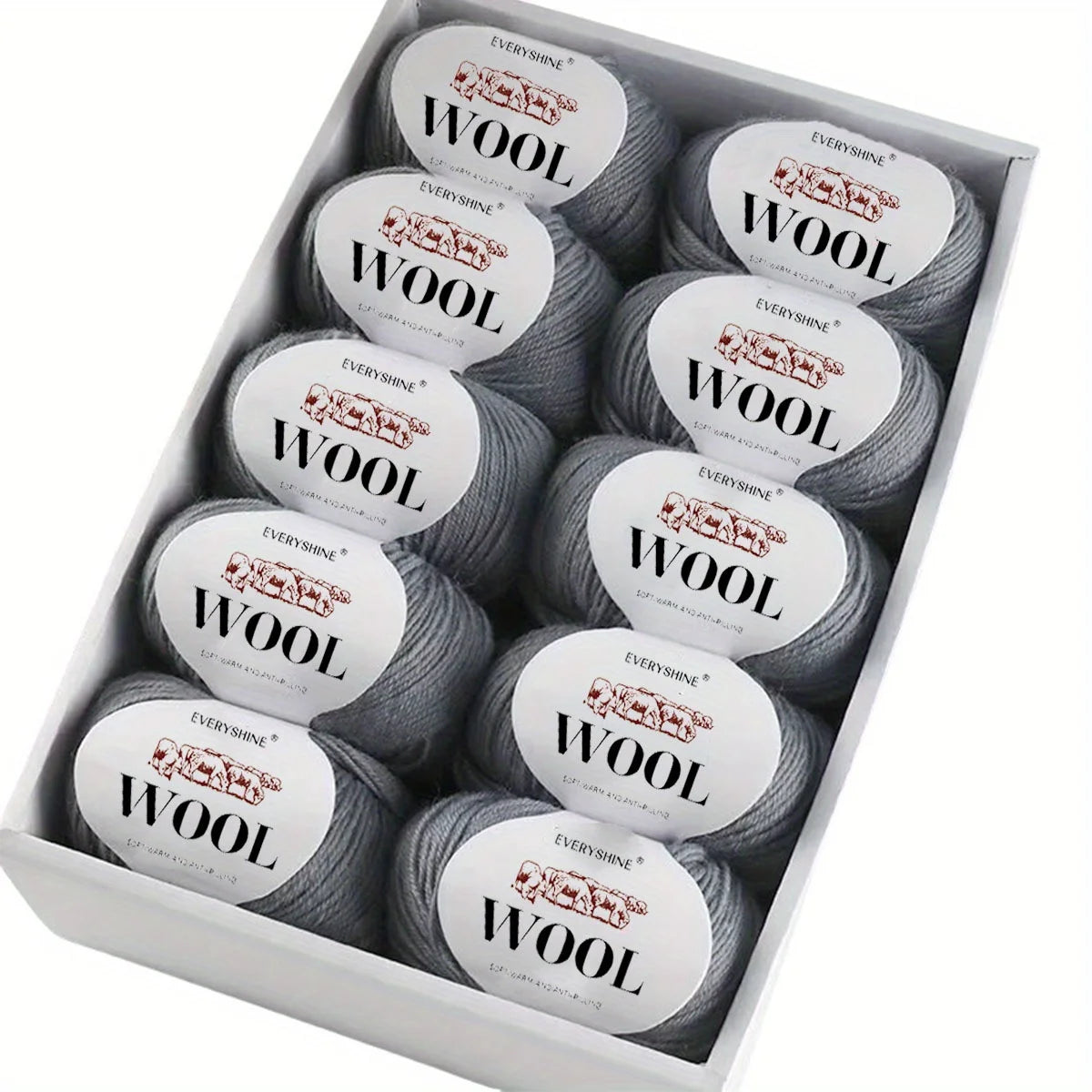 Set 6 pezzi Filato Lana – 300g Totali per Maglia & Uncinetto, Gomitoli Multicolore
