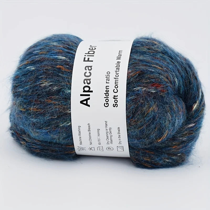 Set 6 gomitoli filo alpaca – lana alpaca hand-knit per sciarpe, cappotti, lavori intrecciati colorati fai-da-te