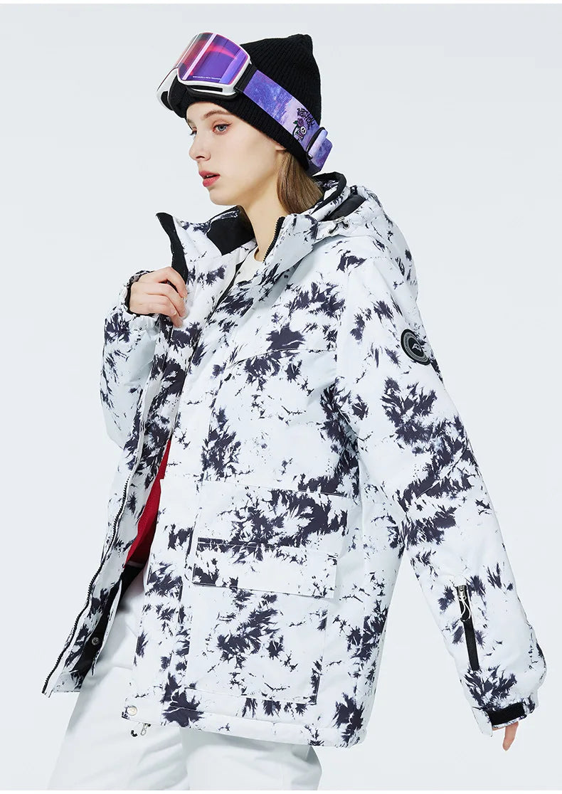 Tuta da sci donna impermeabile e antivento 2-pezzi – giacca + pantaloni snowboard invernale 2025, windproof & waterproof