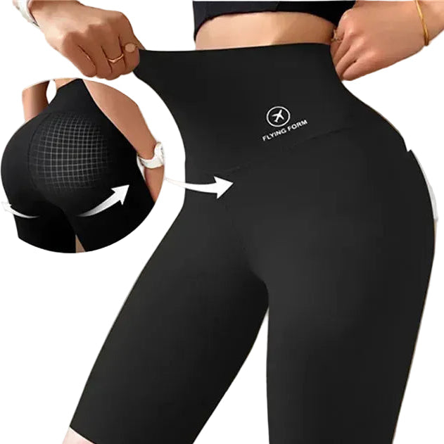 Shorts donna push-up vita alta – cycling fitness leggings per palestra e yoga