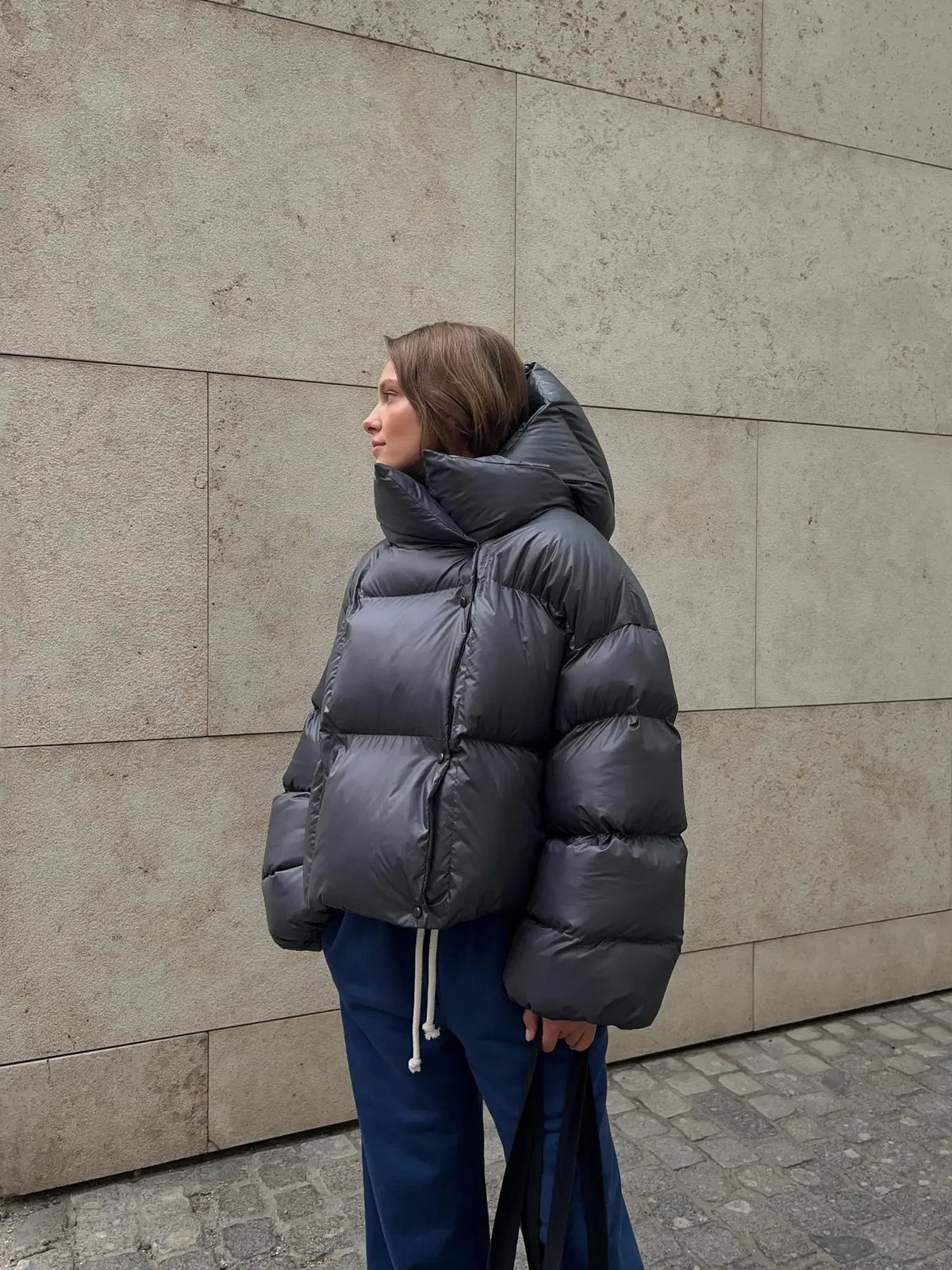 Piumino Donna Oversize con Cappuccio - immagine 24