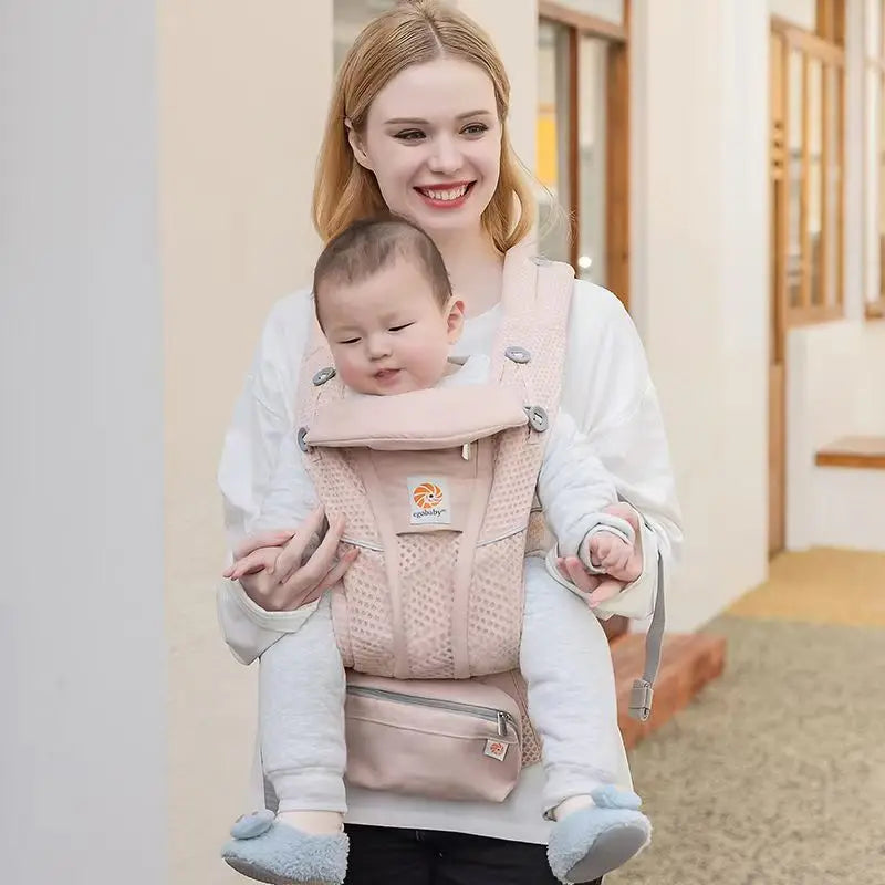 Marsupio Ergonomico Neonato‑Bimbo – Baby Carrier / Waist Stool Multifunzione (0‑36 mesi)