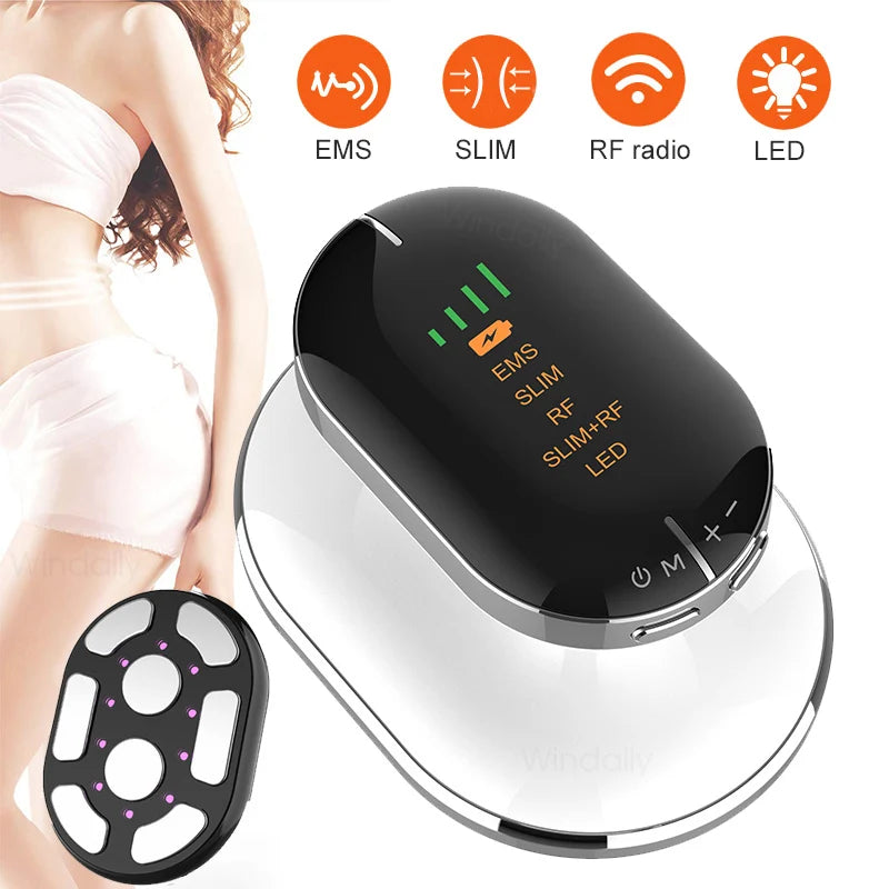 Massaggiatore Corpo EMS RF Anticellulite – Dispositivo Rimodellante Tonificante con LED
