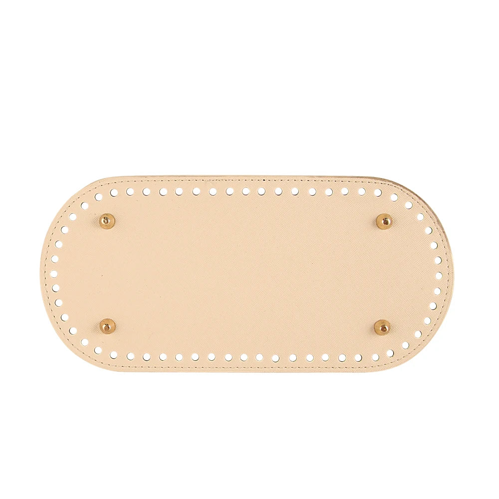 Fondi in PU Leather per Borsa DIY – 5 Taglie, Base Porta Borsa da Cucire per Borse all’Uncinetto, Parti Accessori Fai-da-Te