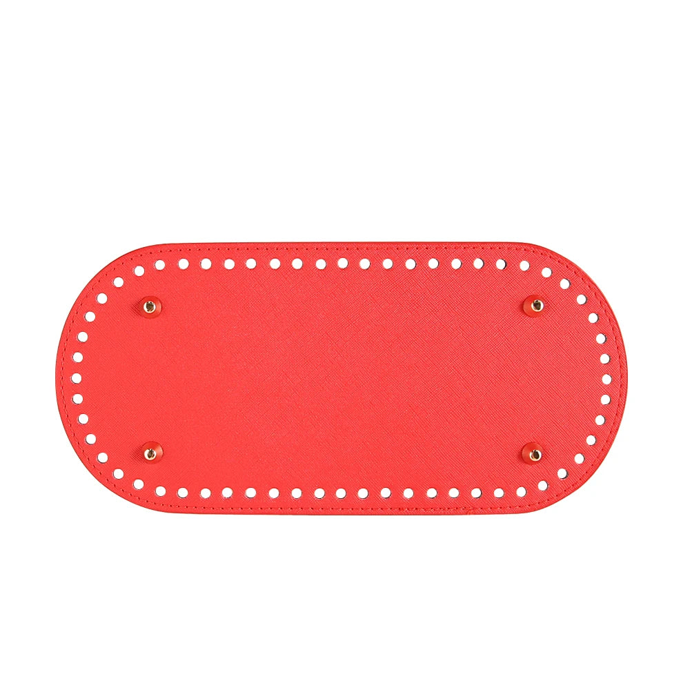 Fondi in PU Leather per Borsa DIY – 5 Taglie, Base Porta Borsa da Cucire per Borse all’Uncinetto, Parti Accessori Fai-da-Te