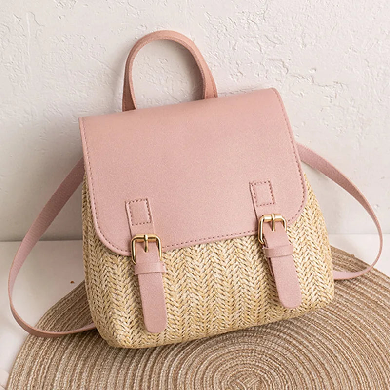 Zaino Donna Intrecciato Elegante – Spalla Moda Effetto Tessuto