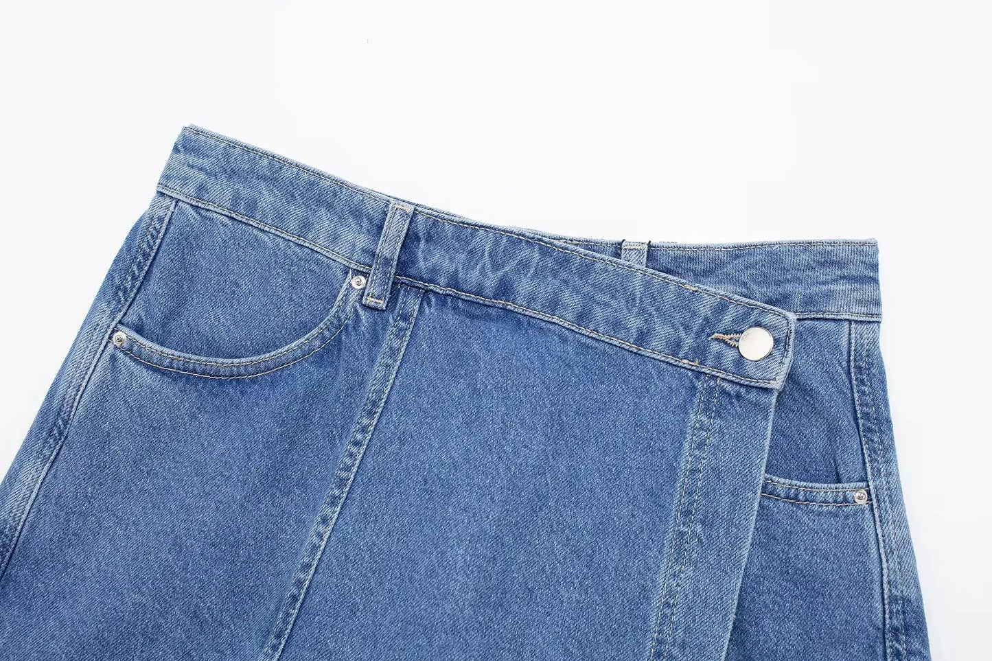 Completo Denim Donna – Set Top e Shorts Elegante Estate