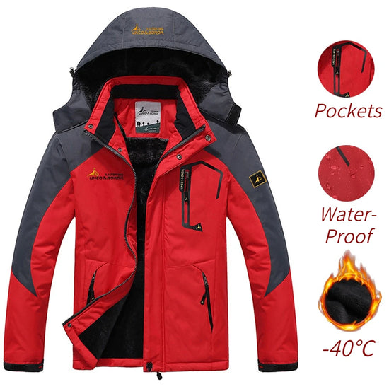 Parka uomo invernale con cappuccio pelliccia sintetica – giacca antivento + imbottita per freddo, stile militare hooded anorak