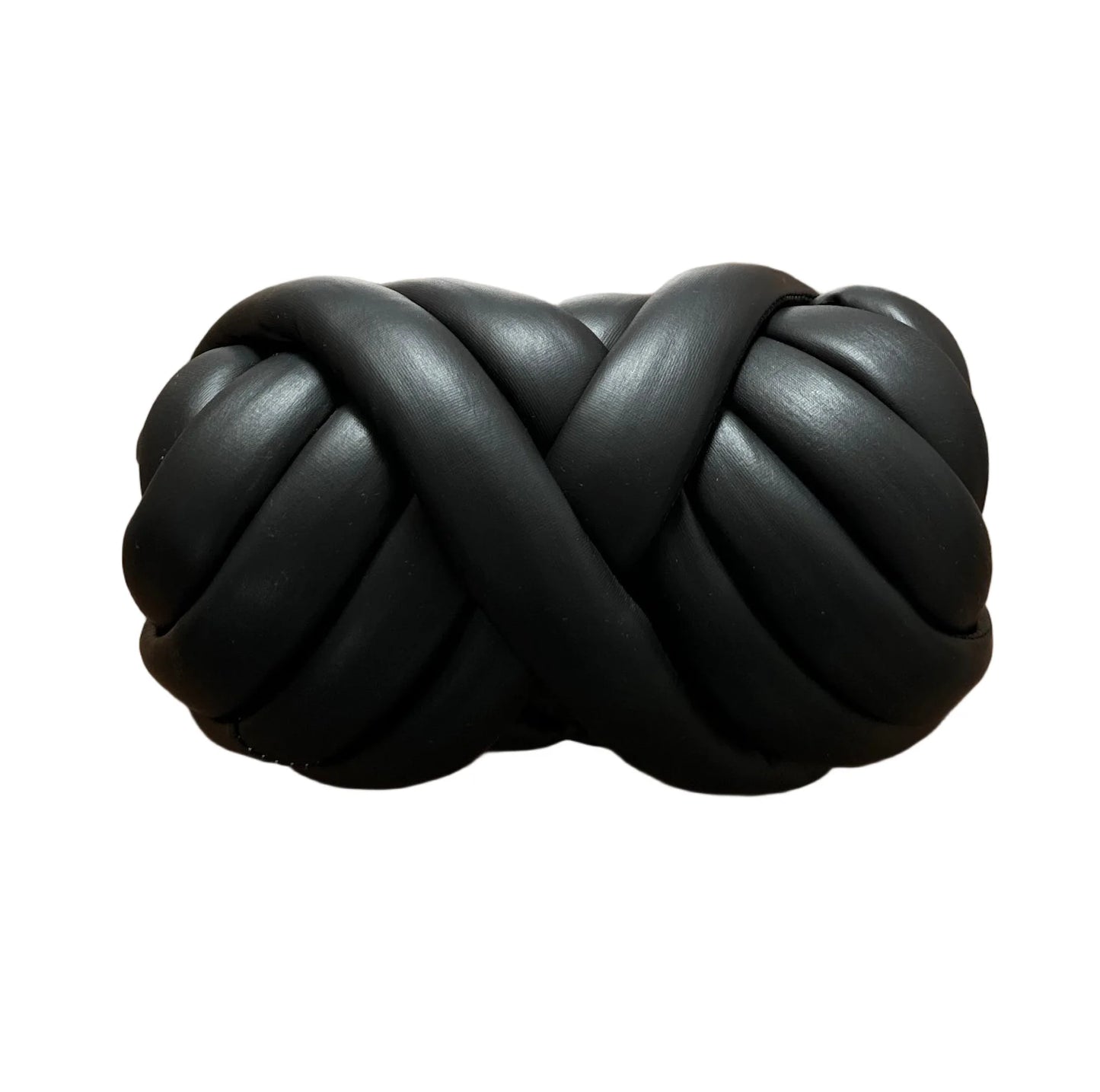 Filato mesh / ecopelle marshmallow per borse e uncinetto – opaco/lucido + pelle intrecciata artigianale