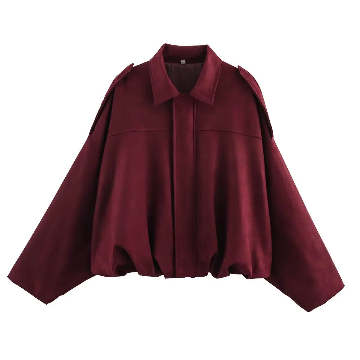 Bomber donna effetto camoscio con zip e colletto - Variante 8