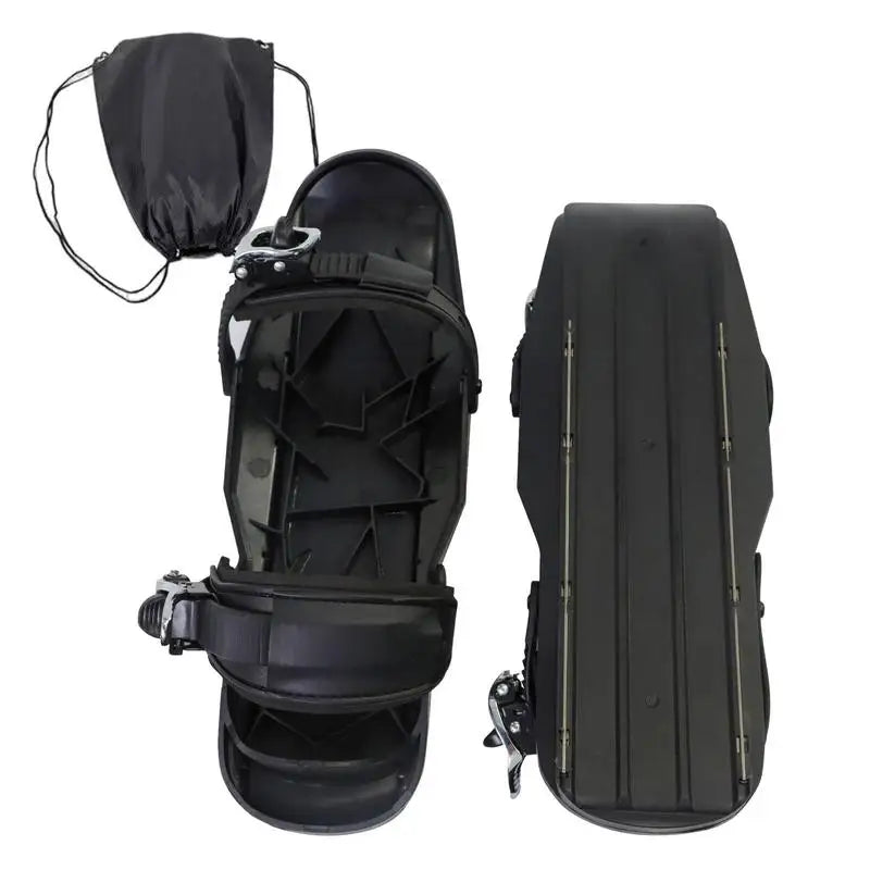 Racchette da sci/skates regolabili da neve – short skiboard/snowblades con attacchi universali, divertimento invernale per adulti e bambini