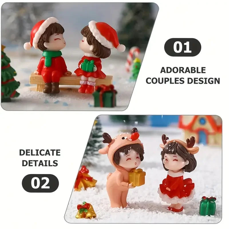 Set 1-10 pezzi per natale mini paesaggi – ornamenti natalizi, regalo creativo