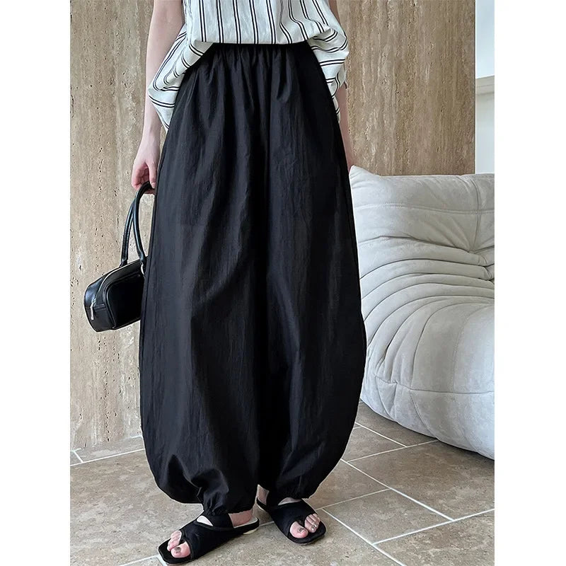 Pantaloni Bloomers Donna Vita Alta – Loose Fit Estivi