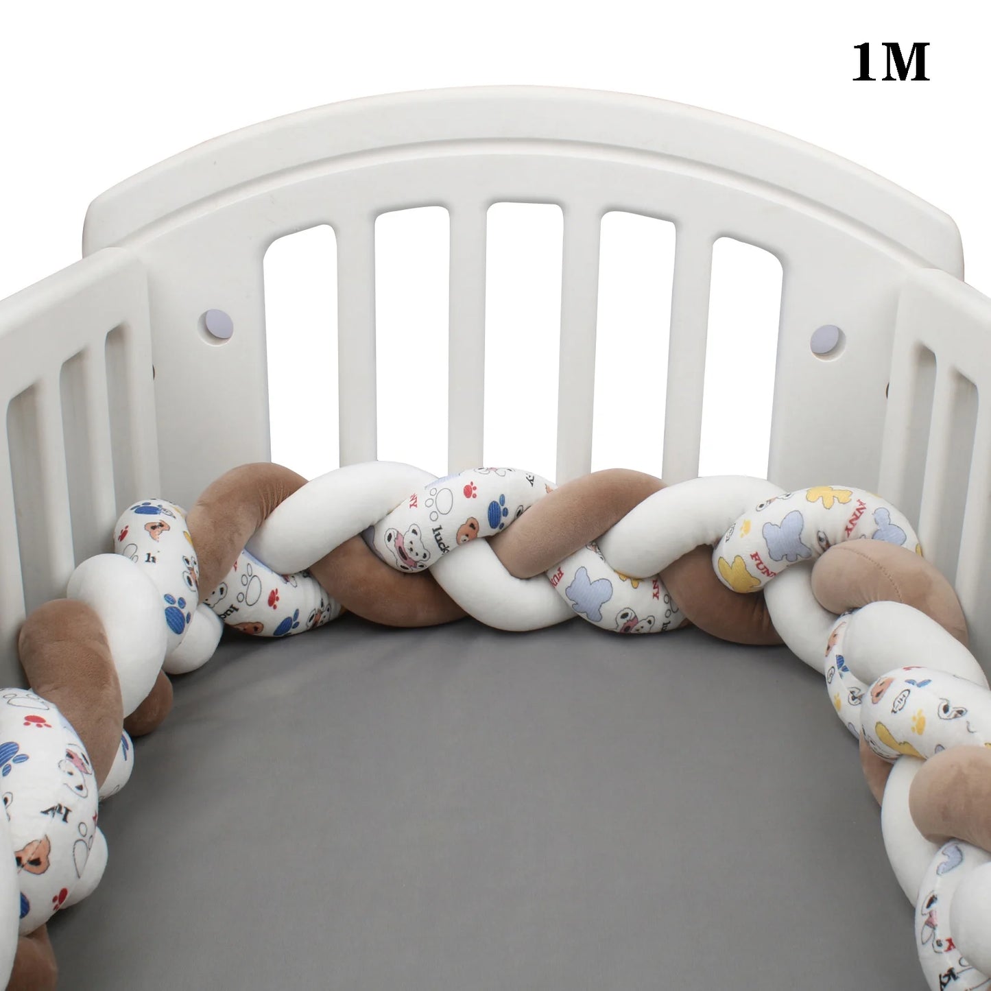Protezione Culla Neonati Treccia / Nodo – Paracolpi Bumper marshmallow per Lettino 1-4M