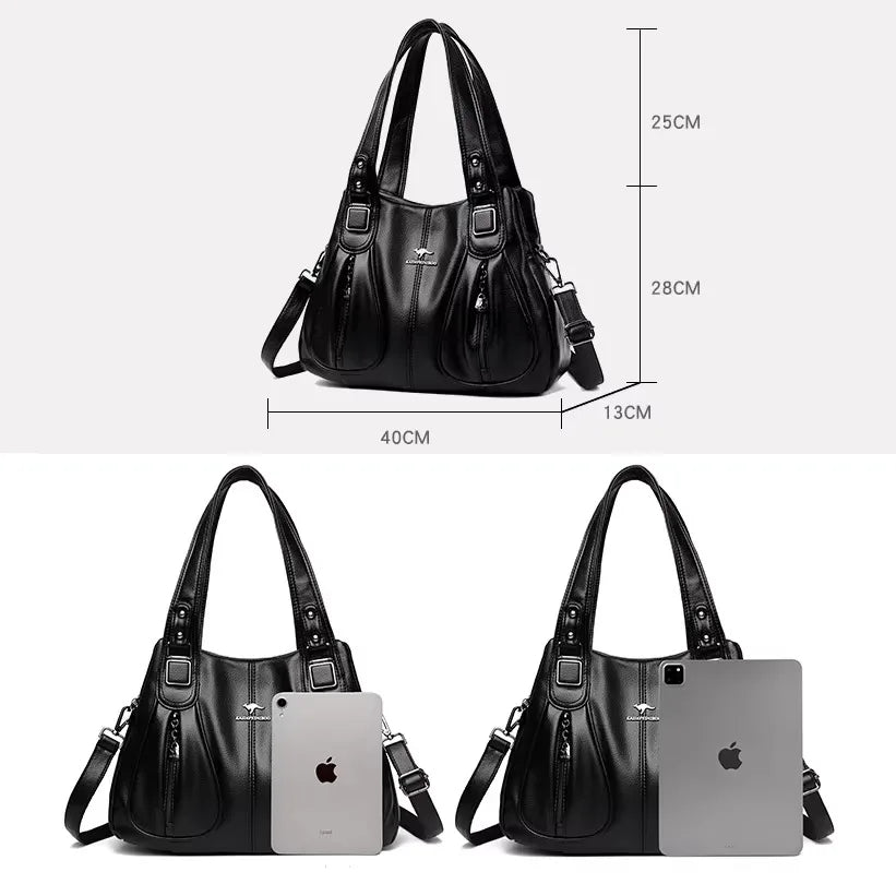 Borsa a tracolla donna con tasche e scomparti - foto 62 della galleria