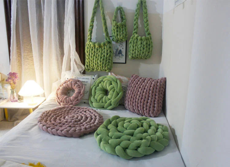 Filato marshmallow in velluto 1 kg – gomitol per ghirlande, borse all'uncinetto o progetti fai-da-te morbidi