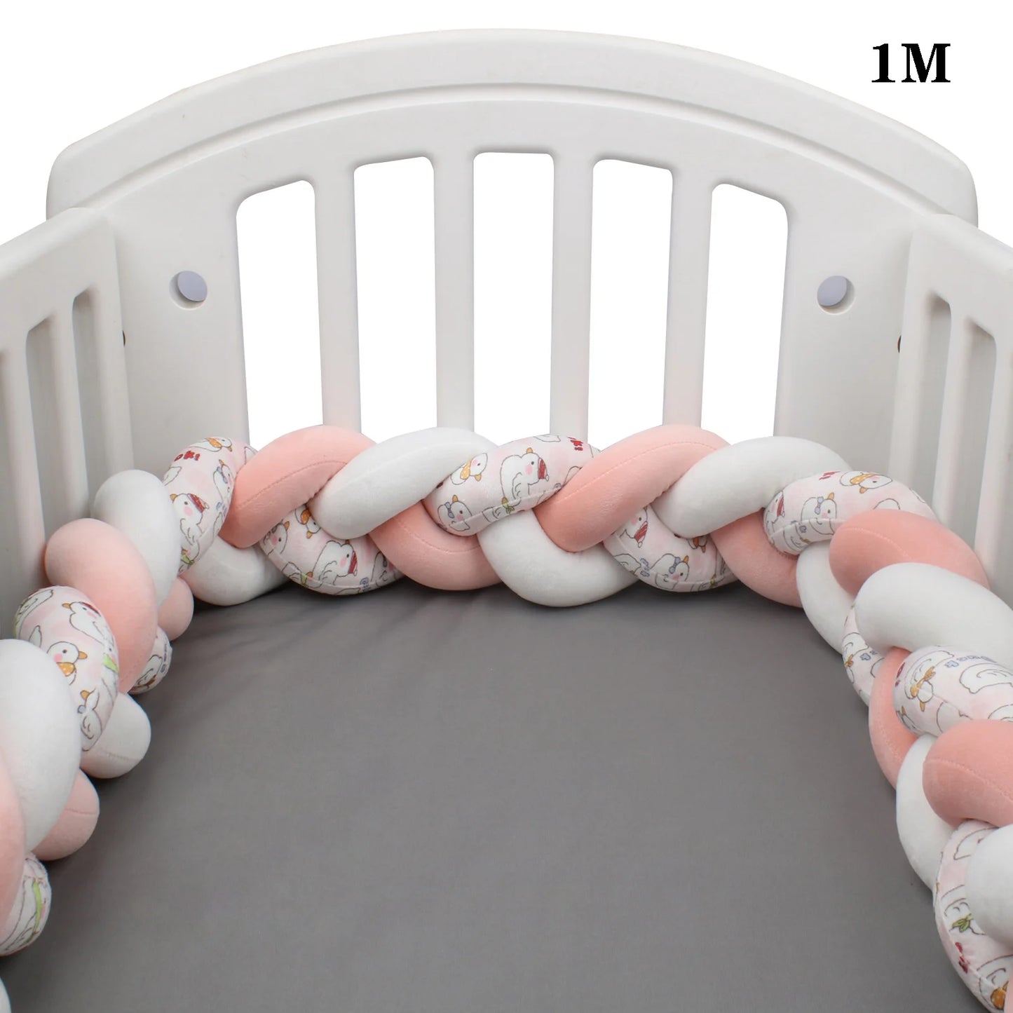 Protezione Culla Neonati Treccia / Nodo – Paracolpi Bumper marshmallow per Lettino 1-4M