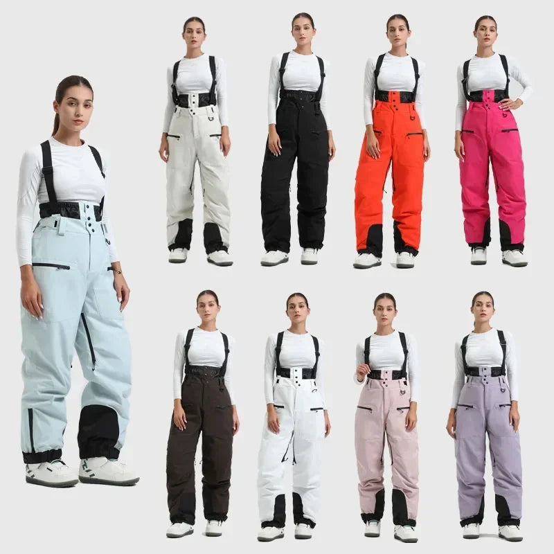 Pantaloni da neve donna impermeabili e antivento – snow pants termici tecnici per sci, snowboard e attività all’aperto
