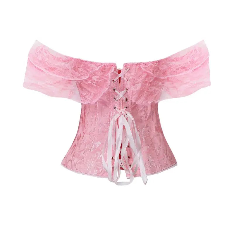 Corsetto Elegante Donna con Spalline a Sbuffo