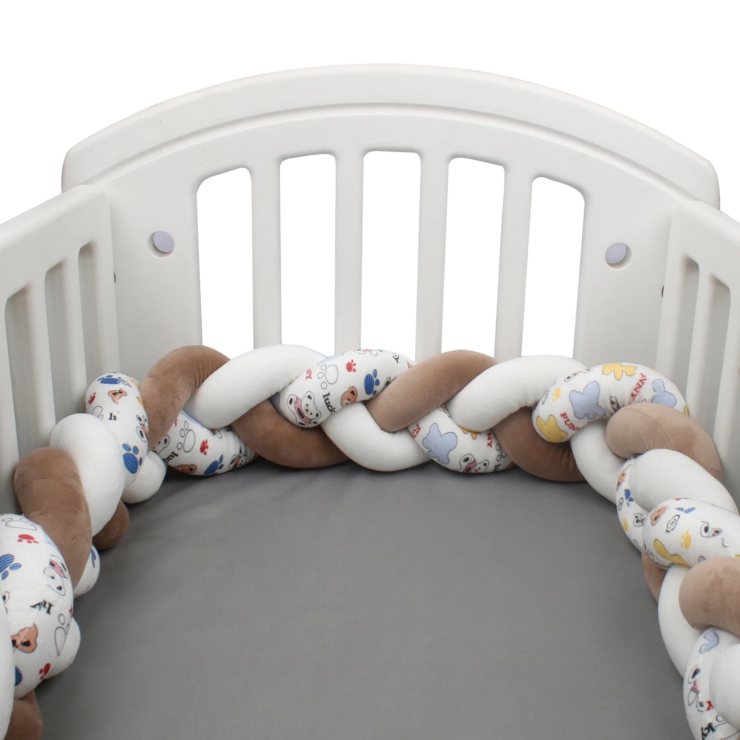 Protezione Culla Neonati Treccia / Nodo – Paracolpi Bumper marshmallow per Lettino 1-4M