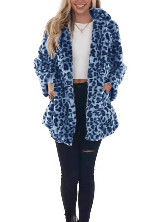 Cappotto donna oversize leopardo – abbigliamento autunno/inverno 2025, stampa leopardata, vestibilità ampia, top casual
