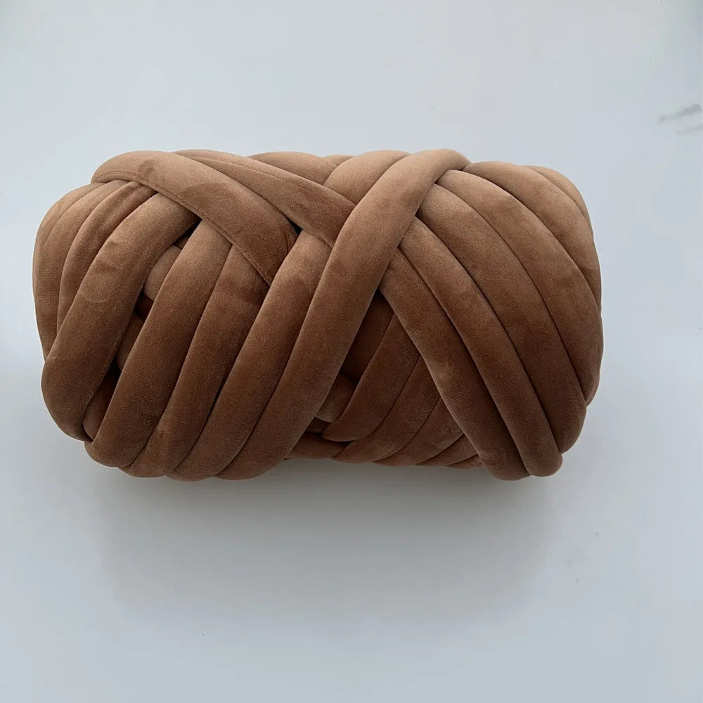 Filato marshmallow super chunky velluto 1 kg – “super velvet” grosso per coperte gigantissime, progetti fai-da-te morbidi