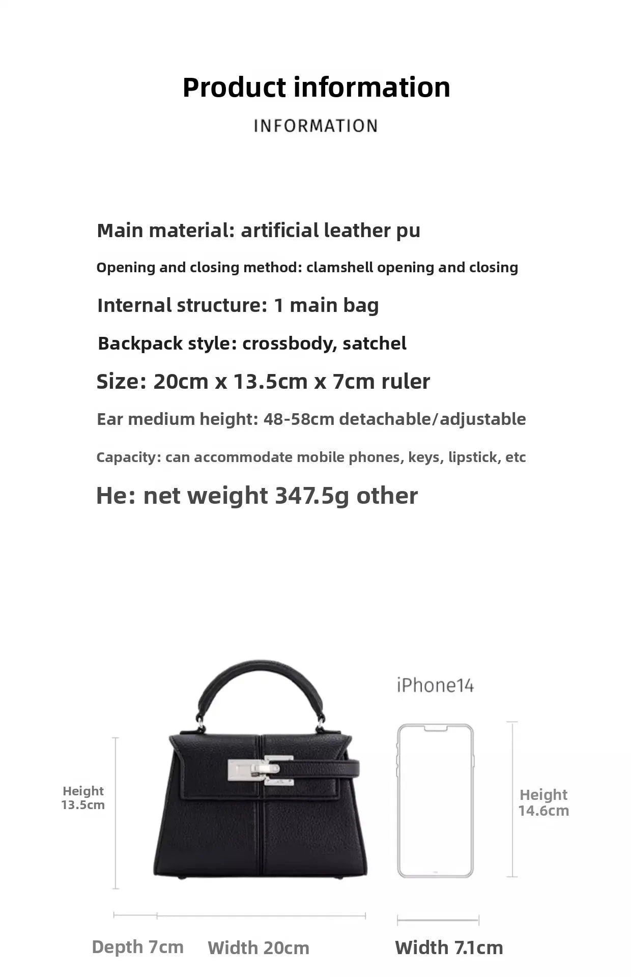 Borsa donna JWPEI “Elise” – crossbody commuter in eco-pelle elegante, divisorie interne, borsa da lavoro & tempo libero 2025