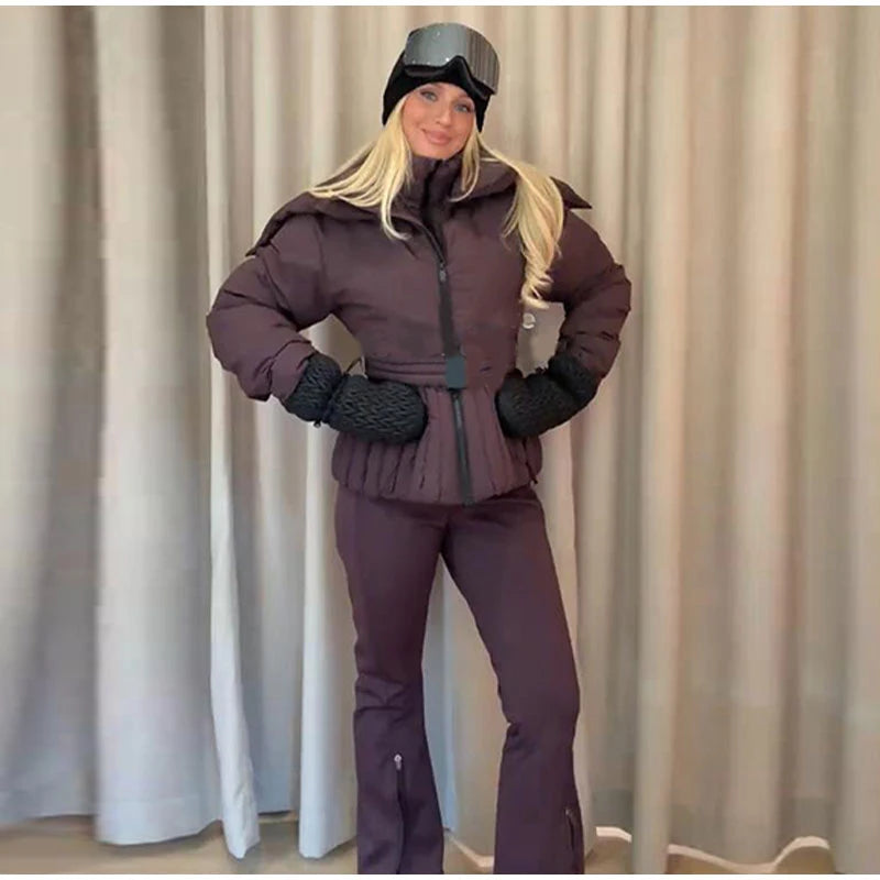 Tuta invernale donna con zip o giacca, diverse versioni