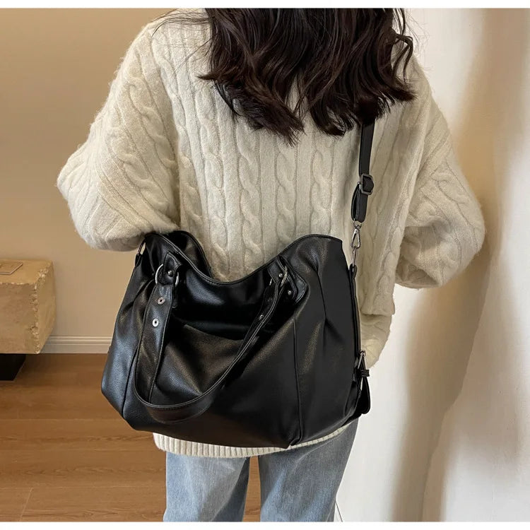 Soft Interior Compartment Shoulder Bags 2025 High Quality Contrasting Colors Bags for Women Fashion Zipper Pu Women's Handbags