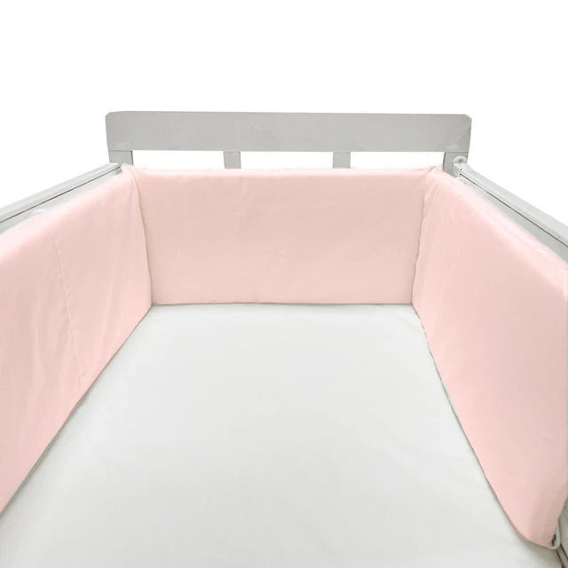 Paracolpi Lettino Imbottito 200 × 30 cm in Cotone con Fodera Removibile