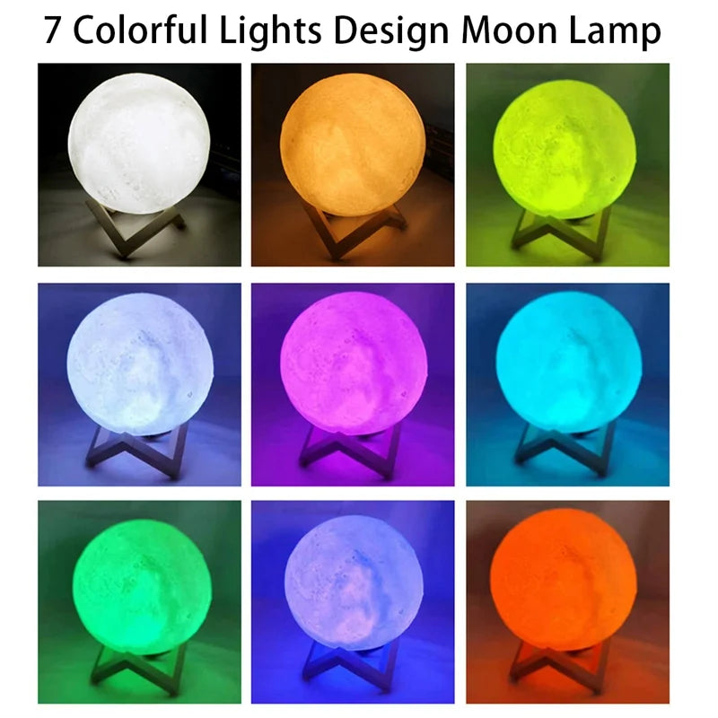 Lampada luna LED galassia – Book light magica per camera bambini e relax