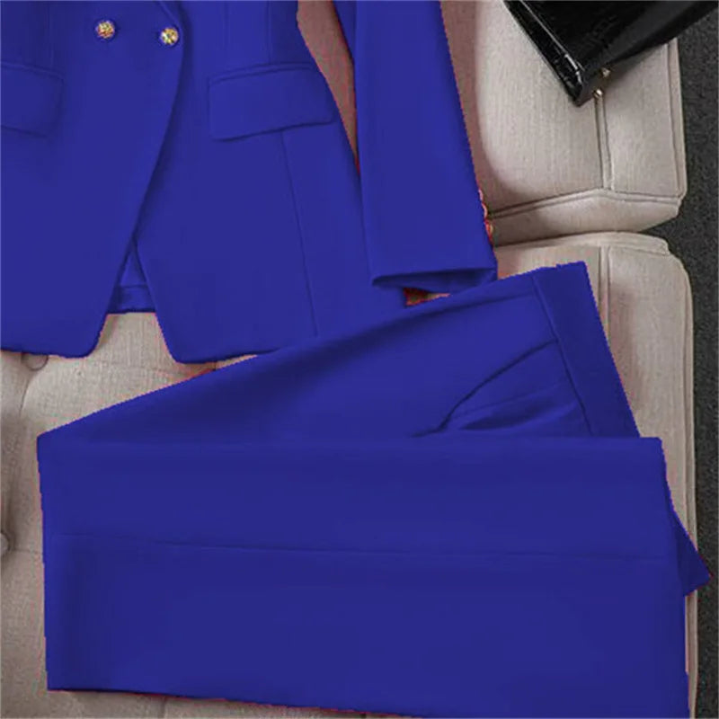 Completo blazer e pantaloni donna 2025 – Tailleur elegante a manica lunga, set 2 pezzi per ufficio, stile casual chic