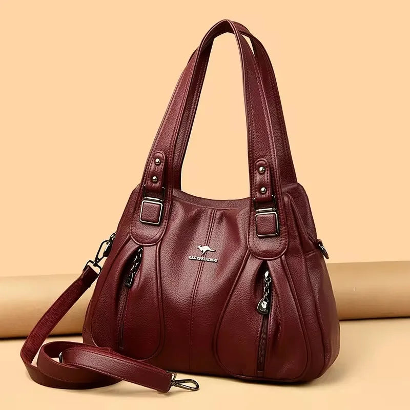 Borsa a tracolla donna con tasche e scomparti - foto 60 della galleria
