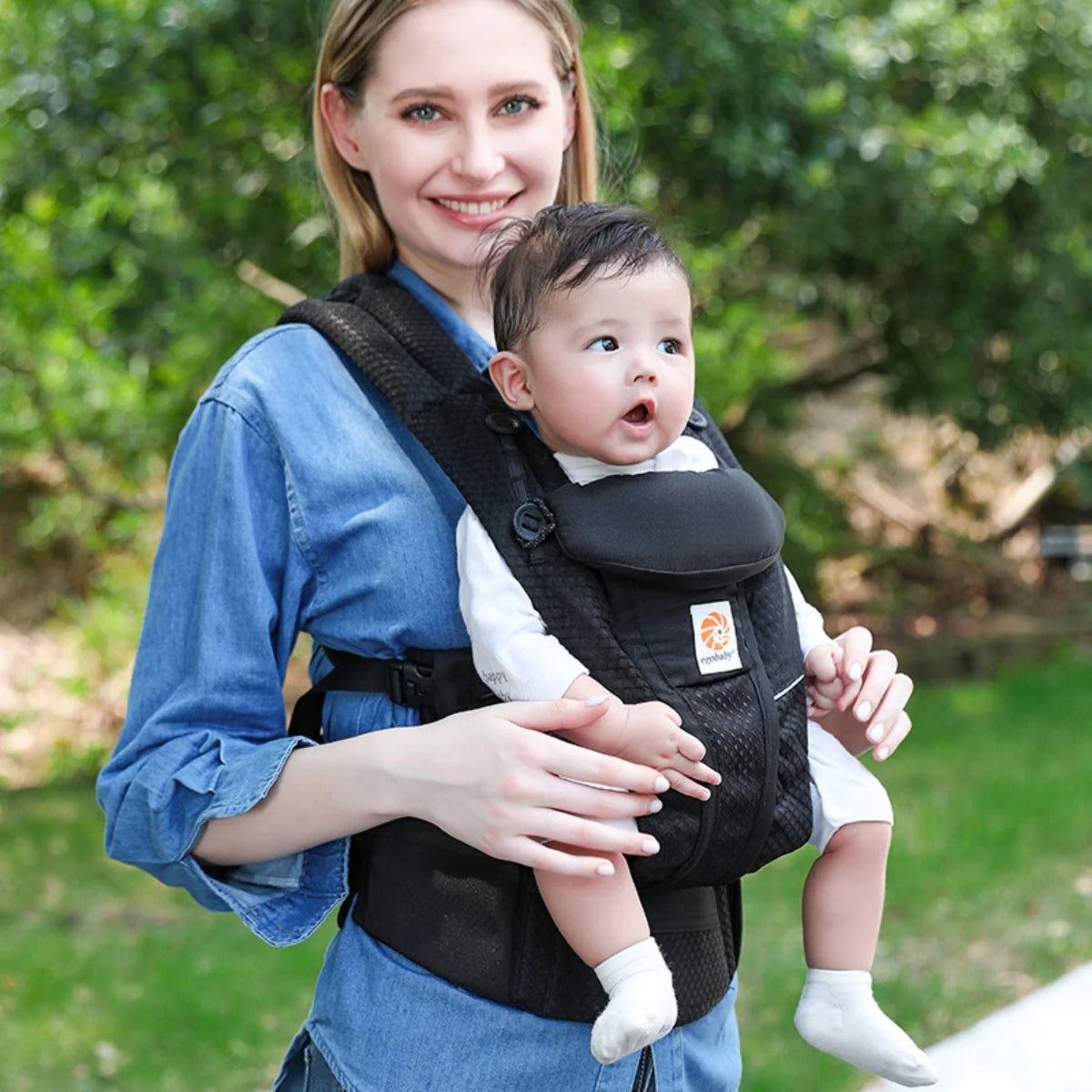 Marsupio Ergonomico Neonato‑Bimbo – Baby Carrier / Waist Stool Multifunzione (0‑36 mesi)