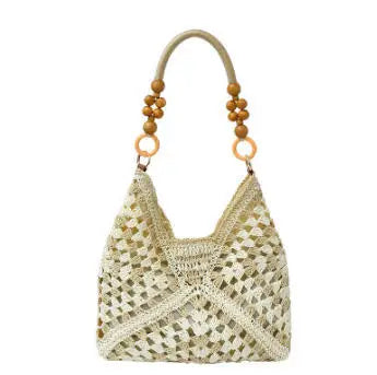 Borsa Tote Donna in Paglia Intrecciata – Shopper Estiva Capiente