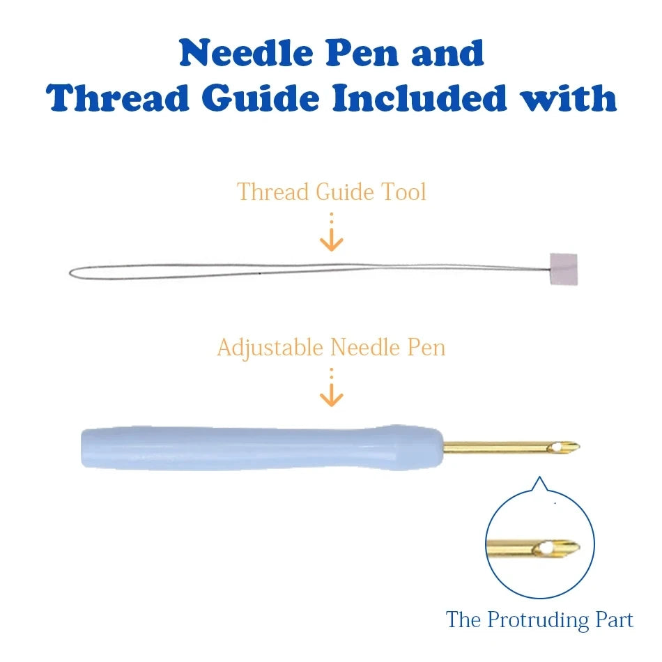 Kit Punch Needle Funghi e Fiori – Ricamo DIY Facile per Principianti