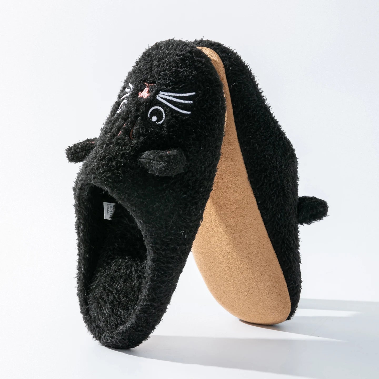 Pantofole Peluche Gatto Unisex per Casa, Invernali, Antiscivolo, Morbide e Calde