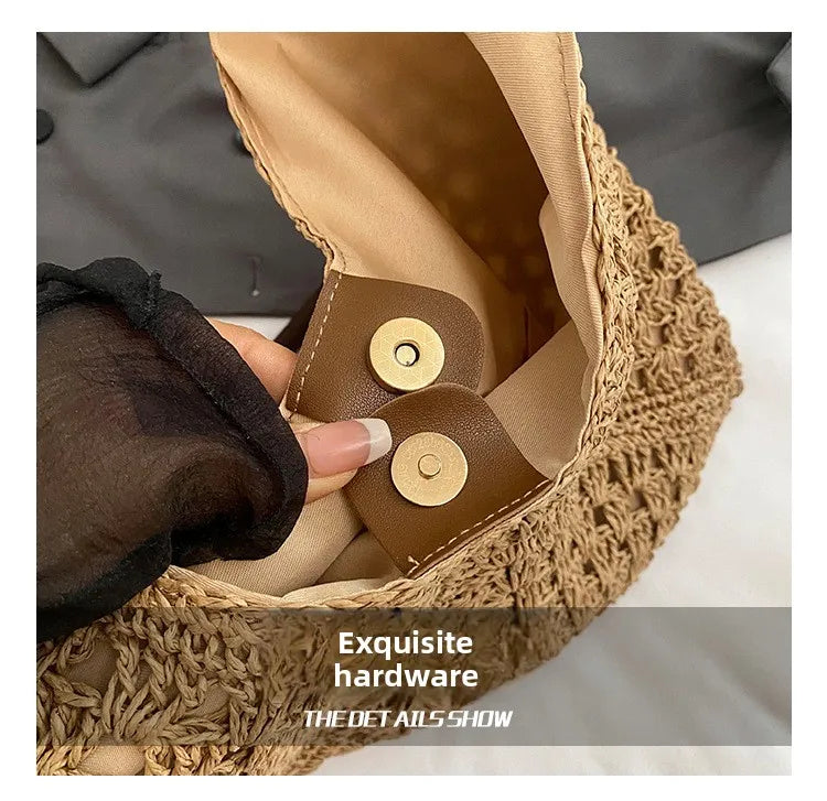 Borsa Tote Donna in Paglia Intrecciata – Shopper Estiva Capiente
