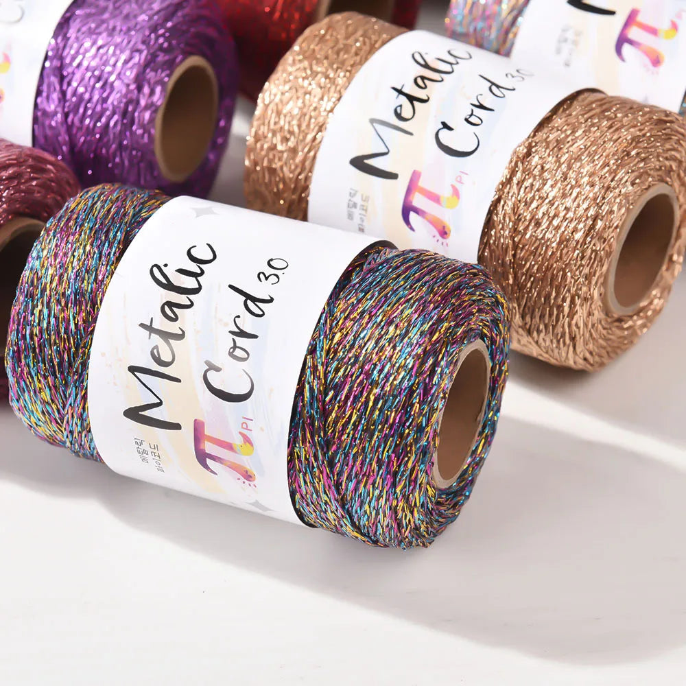 Filo metallico 3 mm hollow core 100 m – Wire colorato per borse, scarpe, sciarpe e progetti artigianali fai-da-te