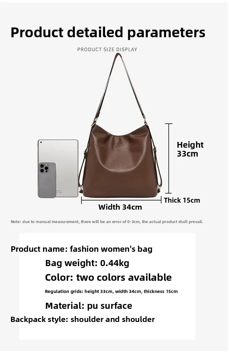 Borsa donna grande capacità 3-in-1 stile sirena (mermaid) – crossbody, tracolla e spalla, perfetta per lavoro, viaggio e uso quotidiano 2025