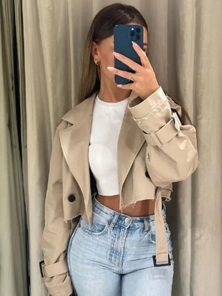 Giacca trench corta donna – Street style elegante