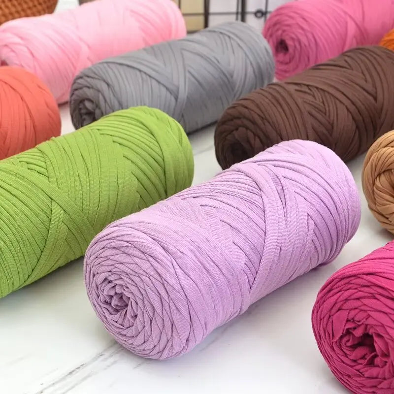 Set 3 gomitoli cloth yarn tessuto – filo intrecciato spesso per borse, tappeti, uncinetto e fai-da-te 2025