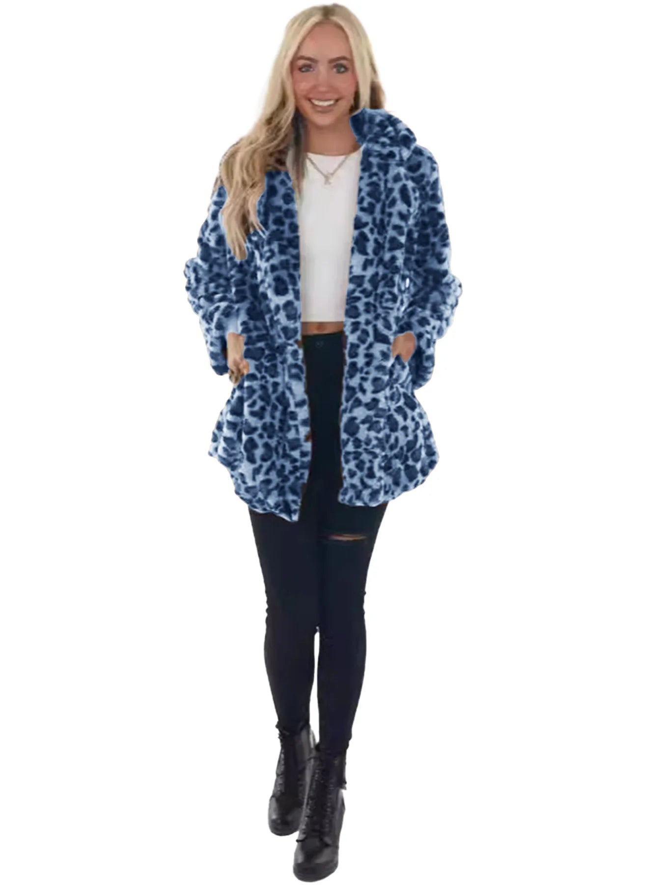 Cappotto donna oversize leopardo – abbigliamento autunno/inverno 2025, stampa leopardata, vestibilità ampia, top casual