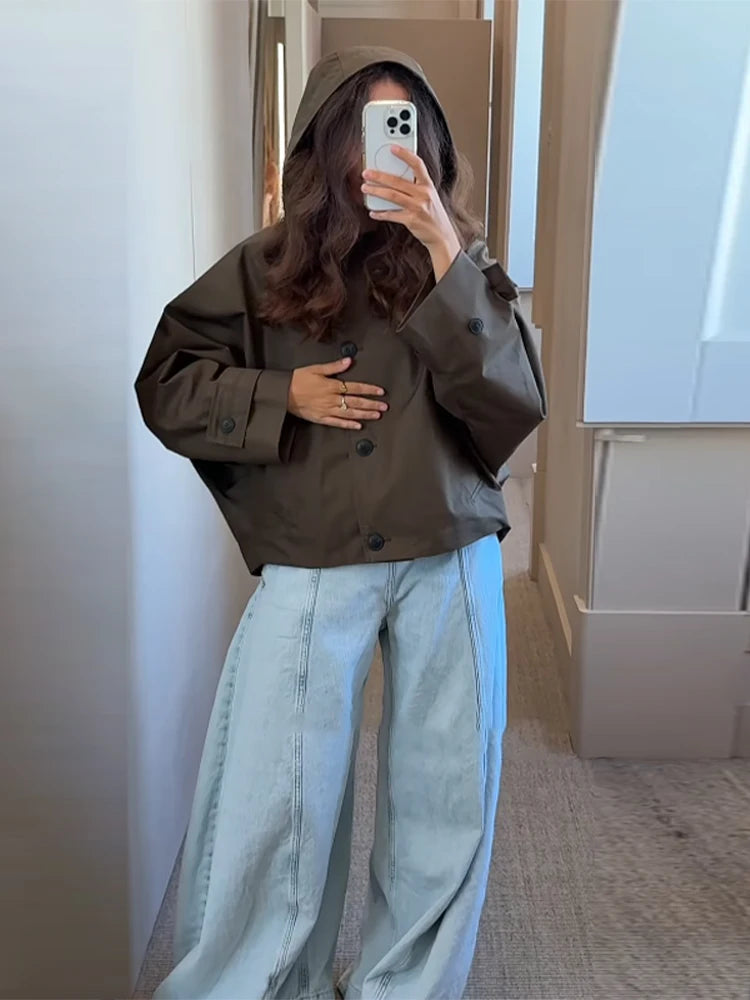 Jeans patchwork vita bassa donna – pantaloni larghi Y2K stile street fashion