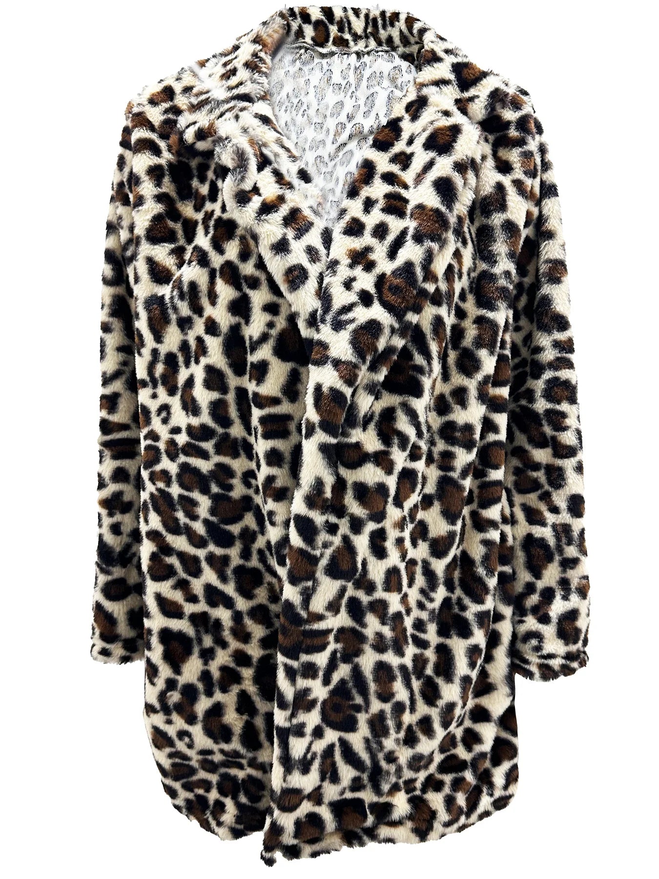Cappotto donna oversize leopardo – abbigliamento autunno/inverno 2025, stampa leopardata, vestibilità ampia, top casual