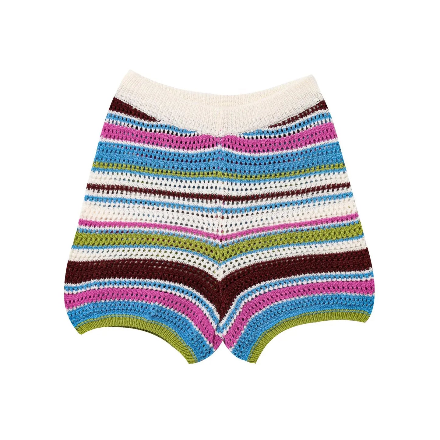 Co-ord donna 2025 – Cardigan rigato a maniche corte e shorts in coordinato