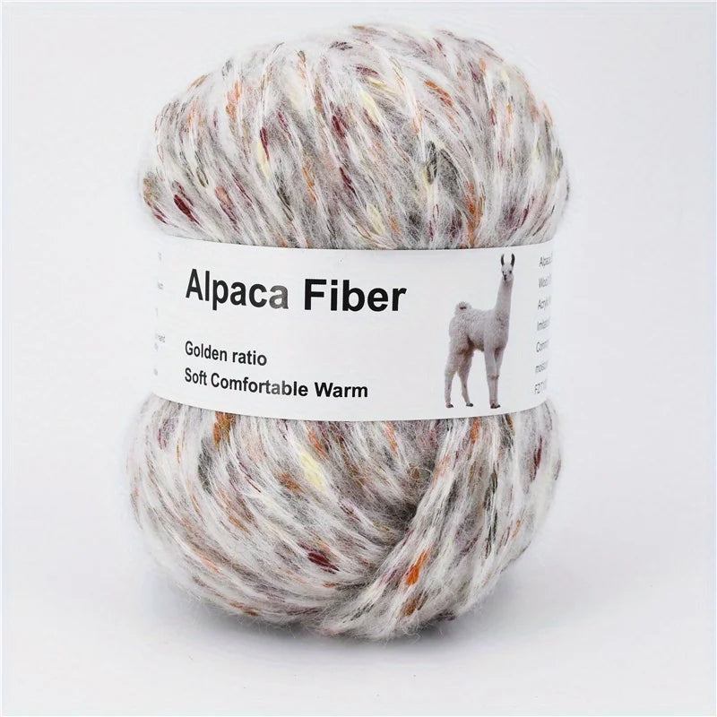 Set 6 gomitoli filo alpaca – lana alpaca hand-knit per sciarpe, cappotti, lavori intrecciati colorati fai-da-te