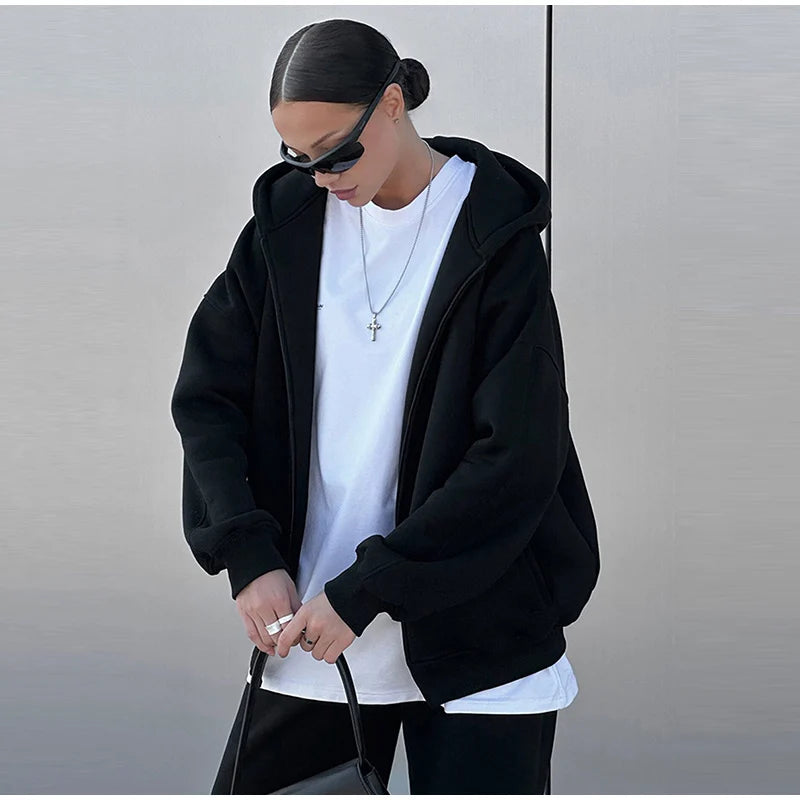 Set donna 2025 – tuta sportiva casual con felpa con cappuccio + pantaloni elasticizzati, outfit fitness & athleisure