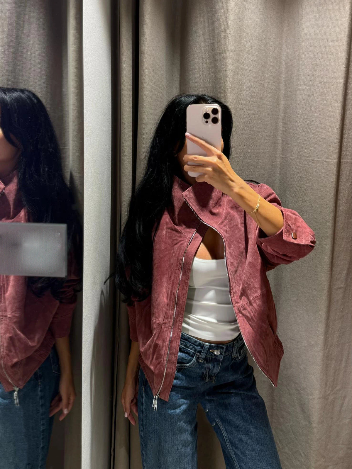 Bomber Donna Collo Alto con Zip - immagine 27