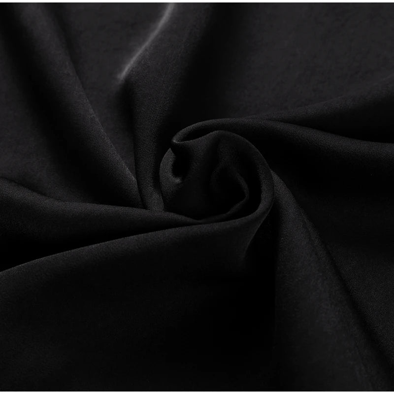 Abito da sera in raso con fiocco per donna – abito elegante schiena scoperta